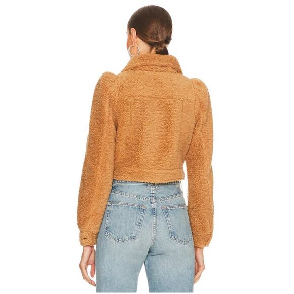 Retrofete NWT Brie Brown Teddy Jacket XL - Picture 4 of 14